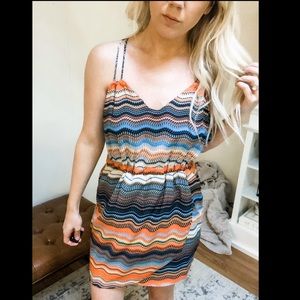 Multicolored Backless Sundress Size S
